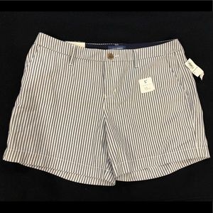 Old Navy Blue and White Striped Shorts
